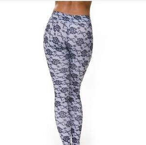 Onzie Full Length Lace Pattern Leggings Women's S/M